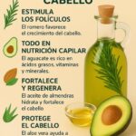 Tónico Natural para el Crecimiento del Cabello: Romero, Aguacate, Aloe y Almendras