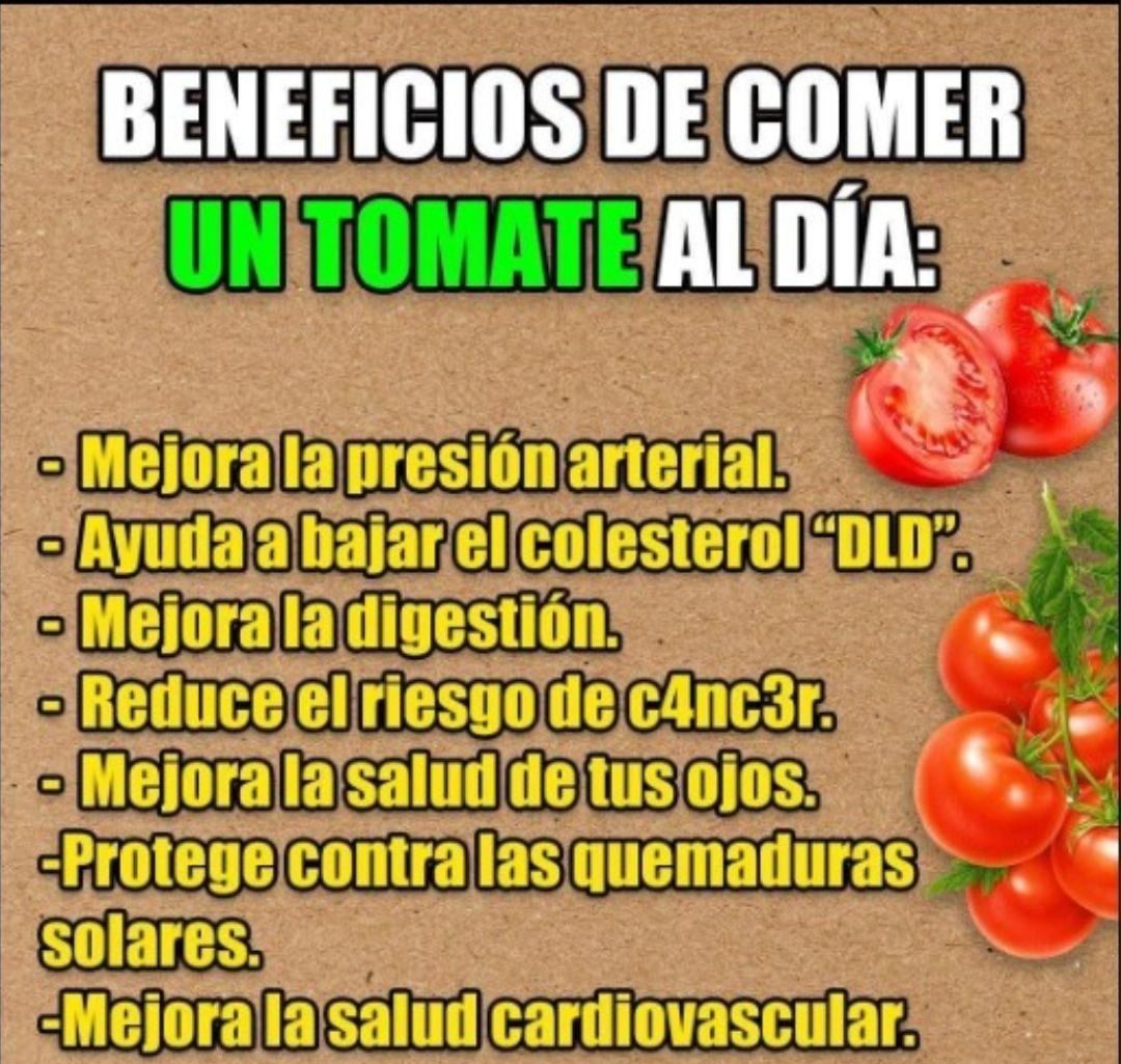 Beneficios del tomate