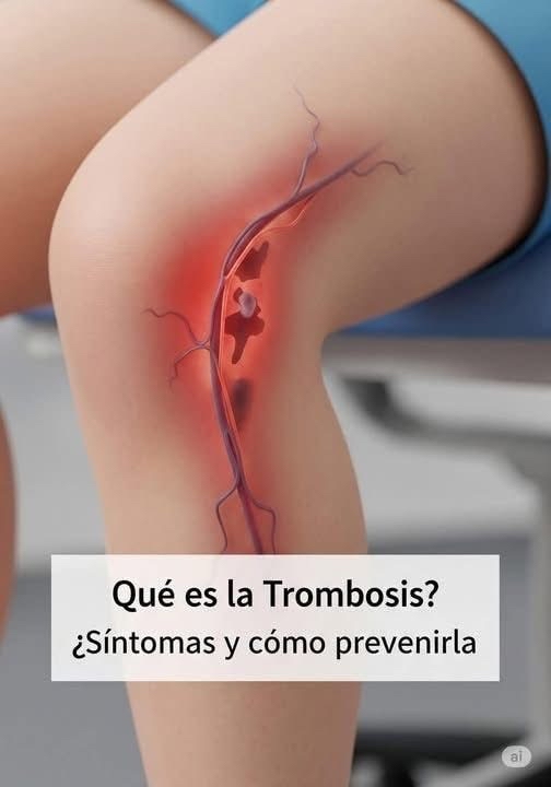 Ilustración médica de la trombosis