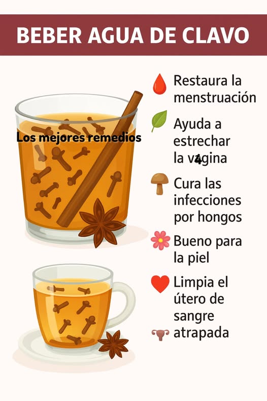 Beneficios del agua de clavo