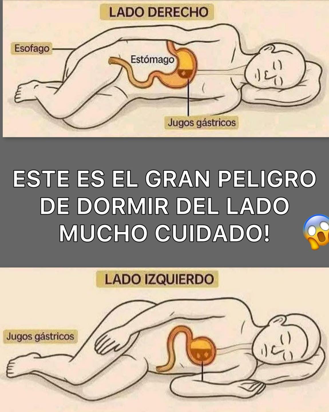 Posiciones para dormir: lado derecho e izquierdo