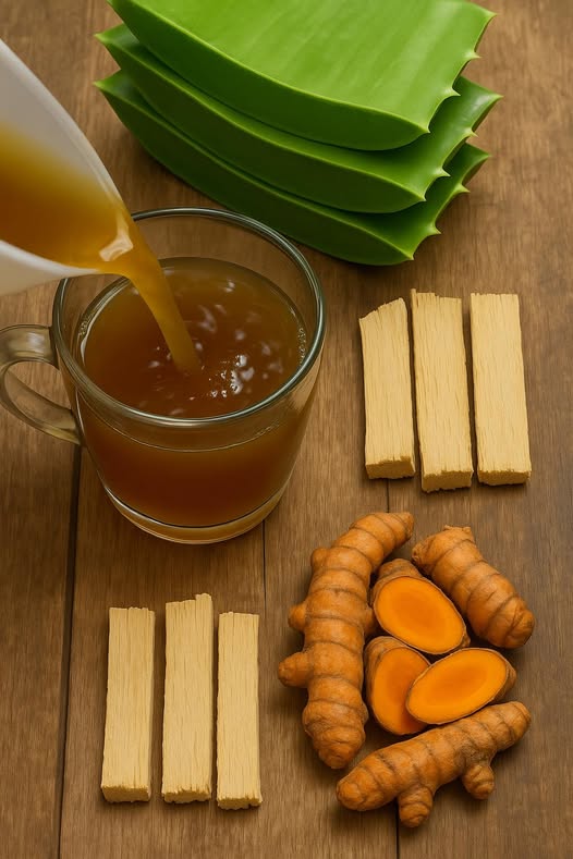 Ingredientes naturales para infusión de salud