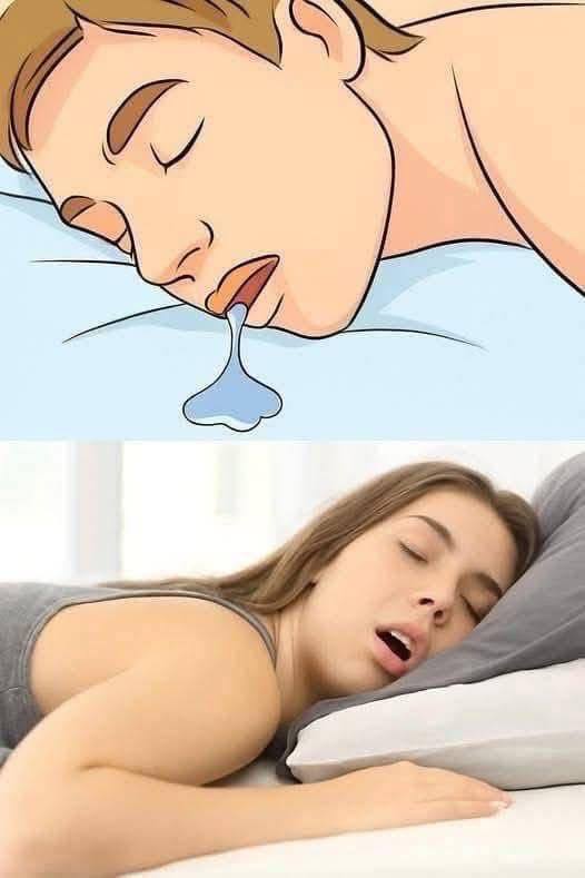 Persona durmiendo que babea