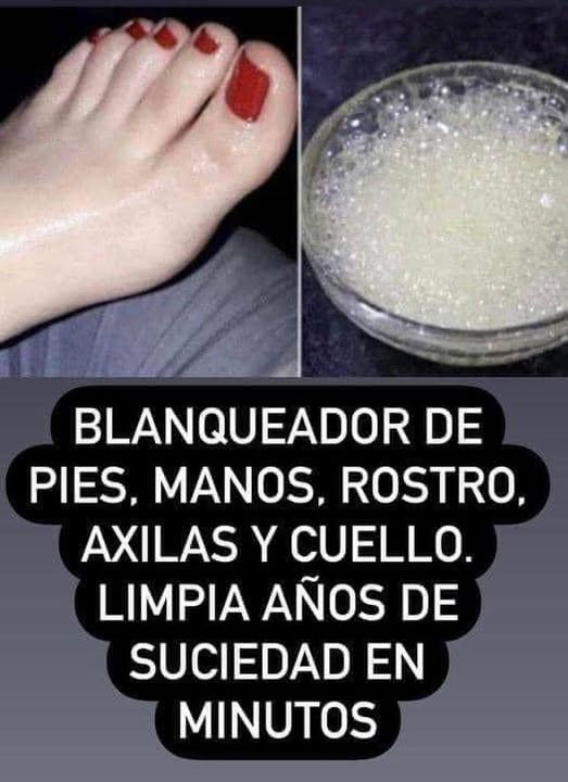 Blanqueador de Pies, Manos, Rostro, Axilas y Cuello