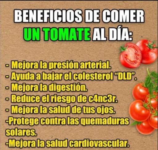 Beneficios de comer un tomate al día