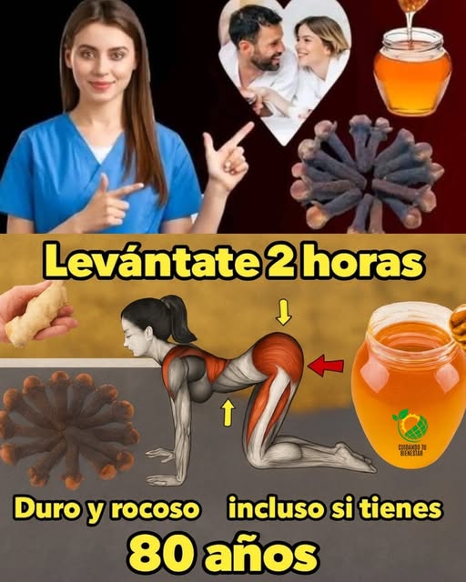 Mezcla de jengibre, clavos de olor y miel