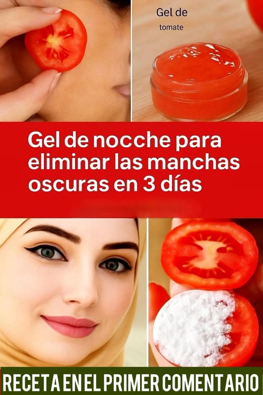 Gel de tomate para la piel