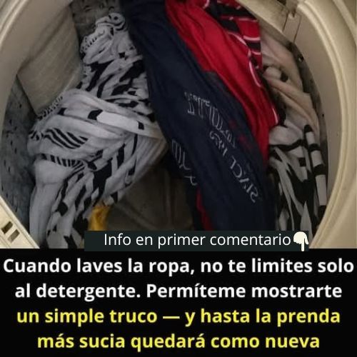 Ropa en lavadora