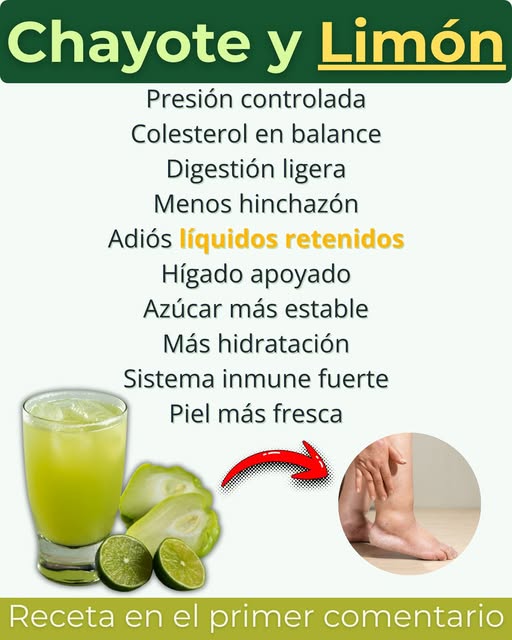 Beneficios del Chayote y Limón