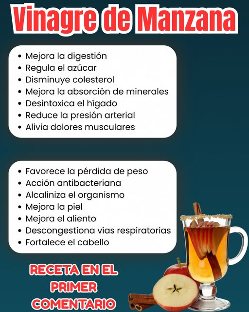 Vinagre de manzana y manzana