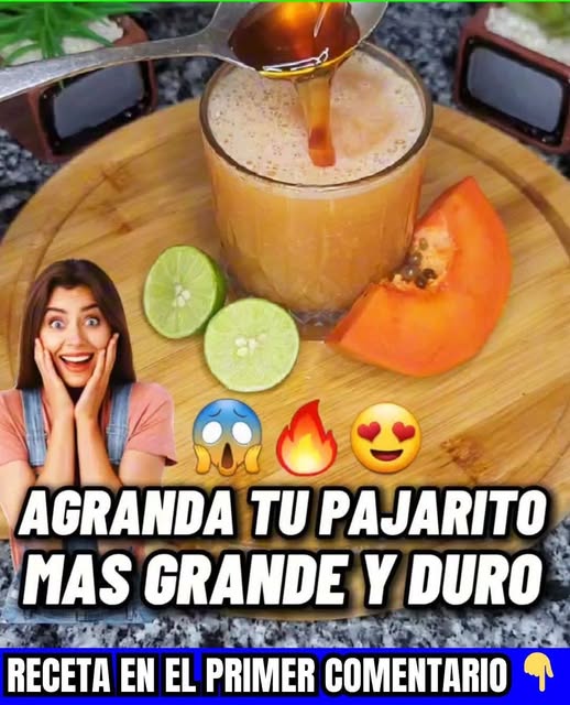 Bebida natural con limones y papaya