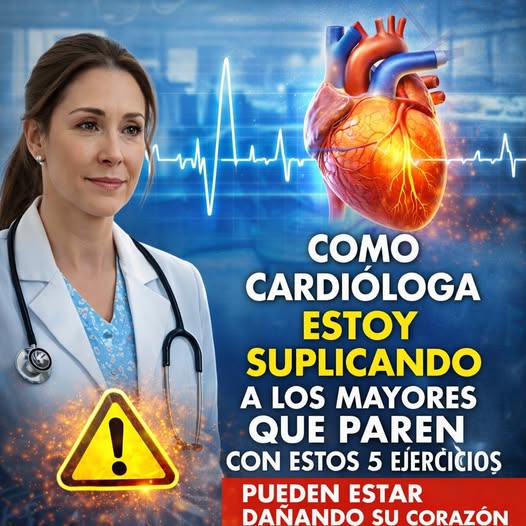 Advertencia para personas mayores sobre ejercicios peligrosos