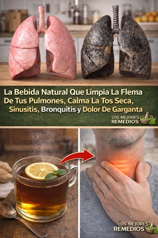 Té Natural para limpiar la flema de los pulmones