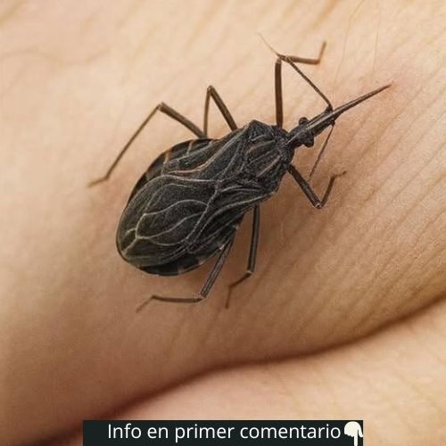 Chinche besucona sobre la piel