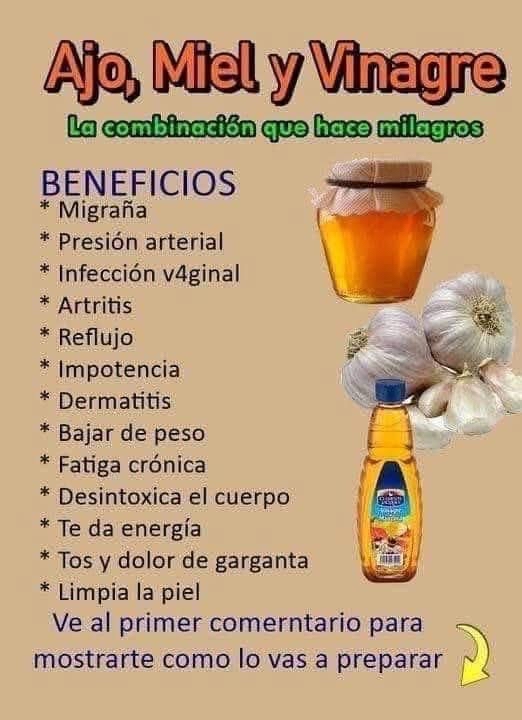Ajo, Miel y Vinagre