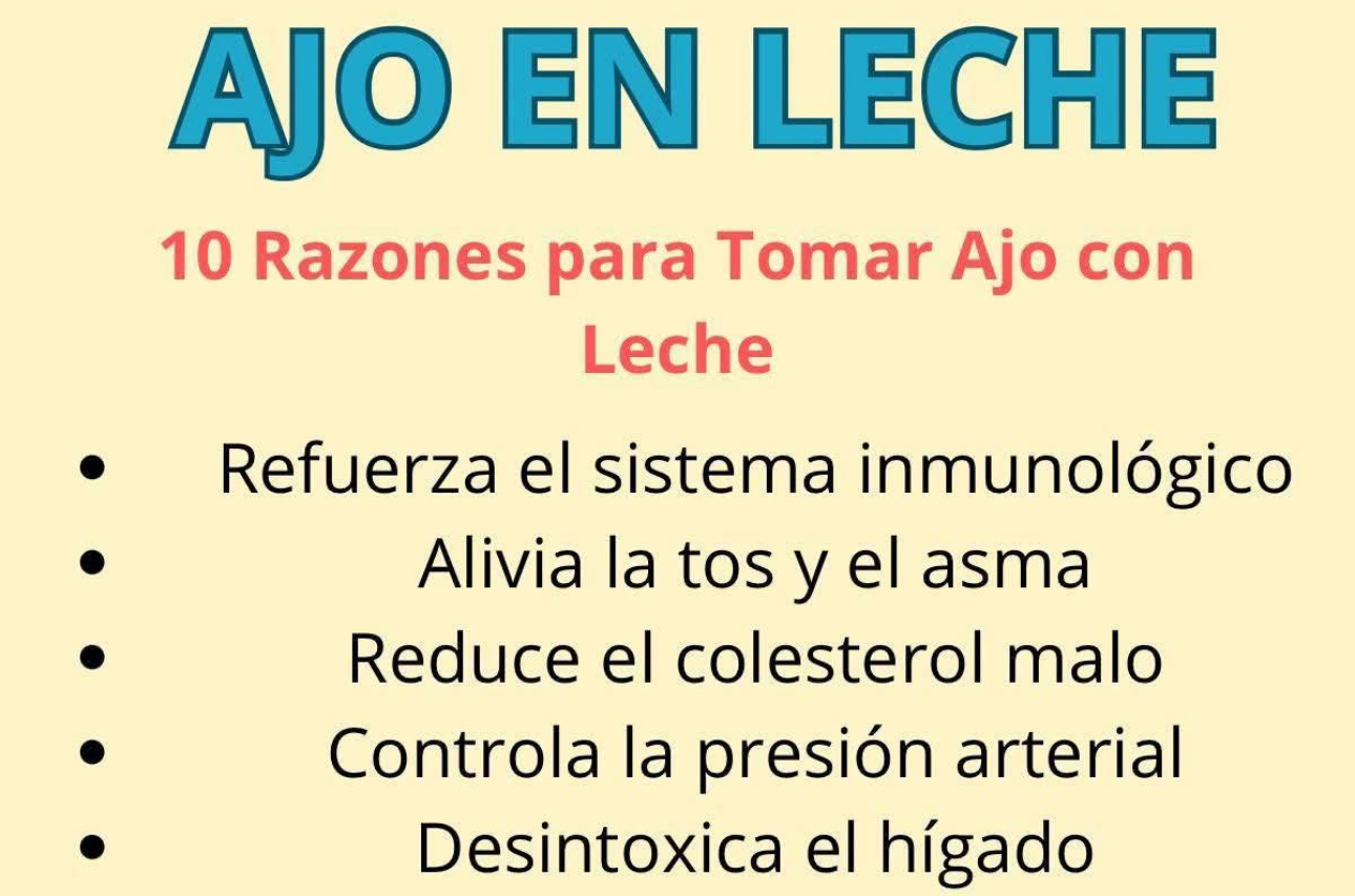 Ajo en Leche