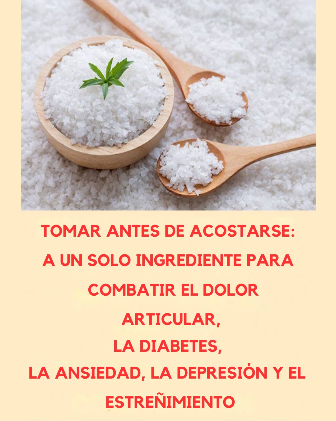 Sal gruesa y cucharas