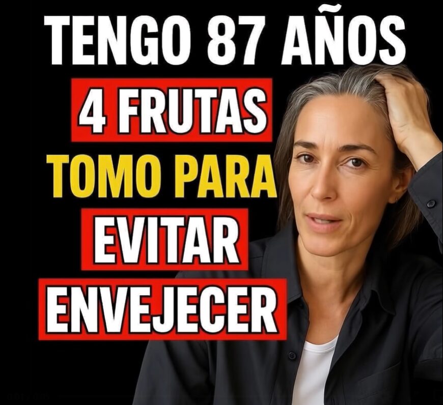 Persona de 87 años y sus frutas